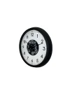 Mey İthalat® Black Motion 60 Cm Çarklı Duvar Saati