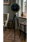 Mey İthalat® Black Noble Eskitme Tripod Ayaklı Saat