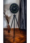 Mey İthalat® Black Prime Gold Rakamlı Tripod Ayaklı Saat