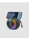 Mey İthalat® Bluetooth 5.0 Hoparlör – RGB Işıklı, Güçlü Bas ve 360° Surround Ses