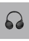 Mey İthalat® Bluetooth 5.0 Siyah Kablosuz Kulaklık 18 Saat Batarya Katlanabilir Tasarım Yeni Nesil
