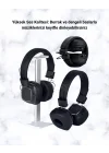 Mey İthalat® Bluetooth 5.3 Rainbow Işıklı Kulak Üstü Kablosuz Kulaklık Yeni Nesil