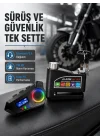 Mey İthalat® Bluetooth 5.4 İntercom ve Alarmlı Disk Kilidi Seti Güçlü Ses ve Güvenlik