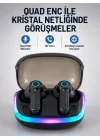 Mey İthalat® Bluetooth 5.4 Kablosuz KulaklıkQuad ENC Mikrofonlu TWS Kulaklık