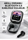 Mey İthalat® Bluetooth 5.4 Kulaklık – Gürültü Engelleme ve Akıllı Ekranlı Şarj Kutusu