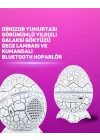 Mey İthalat® Bluetooth Hoparlör Özellikli 7 Renkli Gece Aydınlatması