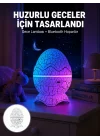 Mey İthalat® Bluetooth Hoparlör Özellikli 7 Renkli Gece Aydınlatması Yeni Nesil