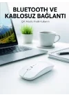 Mey İthalat® Bluetooth Kablosuz Wireless Mouse Şarjlı Sessiz Ergonomik 5000 DPI Fare