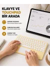 Mey İthalat® Bluetooth Klavye – Kablosuz, Sessiz Tuşlu, Android iOS Windows Uyumlu, Kompakt Taşınabilir Tasarım
