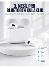 Mey İthalat® Bluetooth Kulaklık 3. Nesil Ios Android Uyumlu Yeni Nesil Wireless Charge