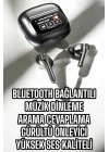 Mey İthalat® Bluetooth Kulaklık Kablosuz Ekranlı ANC/ENC Destekli Dokunmatik