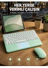 Mey İthalat® Bluetooth Touchpad Klavye Ultra İnce Taşınabilir Q Klavye Yeni Nesil