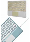 Mey İthalat® Bluetooth Touchpad Klavye Ultra İnce Taşınabilir Q Klavye Yeni Nesil