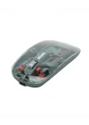 Mey İthalat® Bluetooth ve 2.4G USB Destekli Pilli Kablosuz Şeffaf Mouse Yeni Nesil