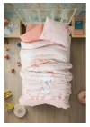 Mey İthalat®   Box Bebek Nevresim Takımı Rapeti Somon