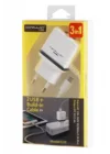 Mey İthalat®  C33 Hızlı Şarj Cihazı 3in1 (Dahili Micro USB Kablolu)
