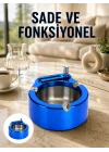 Mey İthalat® Çakmaklı Küllük Paslanmaz Çelik Şık Masa Aksesuarı Yeni Nesil