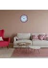 Mey İthalat® Candy Pembe 36 Cm Dekoratif Duvar Saati