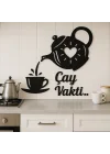 Mey İthalat® Çay Vakti – Ahşap Mutfak Duvar Dekoru