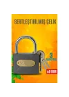Mey İthalat® Çelik Asma Kilit 60 MM 3 anahtarlı  Design 721040