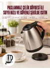 Mey İthalat® Çelik Su Isıtıcı Kettle Dayanıklı Paslanmaz Çelik Uzun Ömürlü