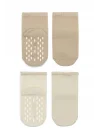Mey İthalat® Çemberli Basic Penye Kaymaz Soket Çorap 2li 10146 Bej