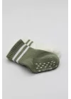 Mey İthalat®   Çemberli Kaymaz Soket Çorap 2Li BS10125 Nil Ekru