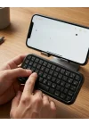 Mey İthalat® Cep Boyutu Kablosuz Bluetooth Klavye Telefon ve Tablet Uyumlu