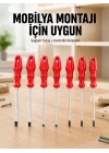 Mey İthalat® Çeşitli Vidalama İşleri İçin 7li Tornavida Takımı