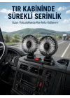 Mey İthalat® Çift Başlıklı Araç İçi USB Vantilatör Soğutucu Fan