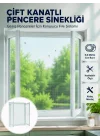 Mey İthalat® Çift Kanatlı Pencere Filesi Cırt Bantlı Sineklik Kolay Takılır