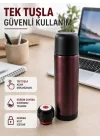 Mey İthalat® Çift Katmanlı Vakumlu Termos Ofis Araç Kamp İçin Paslanmaz Çelik Termos