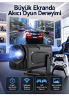 Mey İthalat® Çift Kollu Game Box Projeksiyon Cihazı Kumandalı Android Tv Dahili Hoparlör