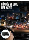 Mey İthalat® Çift Lens Araç Güvenlik Kamerası G Sensörlü Full HD Yeni Nesil
