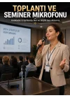 Mey İthalat® Kablosuz Çift Mikrofon Şarj Edilebilir Dijital Göstergeli