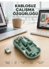 Mey İthalat® Çift Mod Bağlantılı Kablosuz Mouse Bluetooth ve USB Alıcılı Yeni Nesil