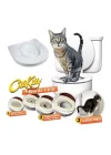 Mey İthalat® CitiKitty Klozet Kedi Tuvaleti Eğitim Seti
