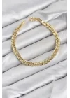 Mey İthalat® CM Başak Model Gold Renk Pirinç Kadın Bileklik