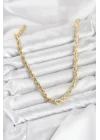 Mey İthalat® CM Burgu Model Gold Renk Pirinç 60 cm Kadın Kolye