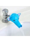 Mey İthalat®  Çocuklar İçin Eğitici ve Güvenli Musluk Uzatıcı Genişletici Başlık Aparatı Fil Figürlü