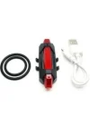 Mey İthalat® Çok Fonksiyonlu Şarjlı Bisiklet Arka Stop Lambası