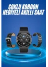 Mey İthalat® Çoklu Kordon Hediyeli Akıllı Saat Çağrı Cevaplama Müzik Dinleme Dokunmatik Ekran