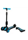 Mey İthalat® Combo 3 Tekerlekli Katlanabilir Işıklı Oturaklı Scooter