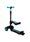 Mey İthalat® Combo 3 Tekerlekli Katlanabilir Işıklı Oturaklı Scooter