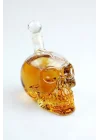 Mey İthalat® Crystal Head Kuru Kafa Cam Şişe  Hediyelik Sürahi (350 ML)