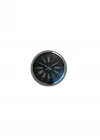 Mey İthalat® Dark Elegance 40 Cm Metal Krom Duvar Saati