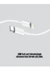 Mey İthalat® Dayanıklı TPE Lightning Kablo – 30W Hızlı Şarj ve Veri Transferi