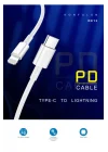 Mey İthalat®  DC13 1M 20W Type-C to Lightning Kablo iphone Uyumlu