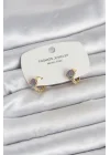 Mey İthalat® Deniz Kabuğu Model Gold Pirinç Çocuk Küpe