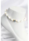 Mey İthalat® Deniz Kabuğu Model Yıldız Nazarlı Halhal